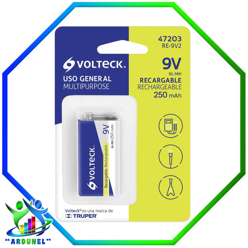 Bateria 9v Alcalina Voltek