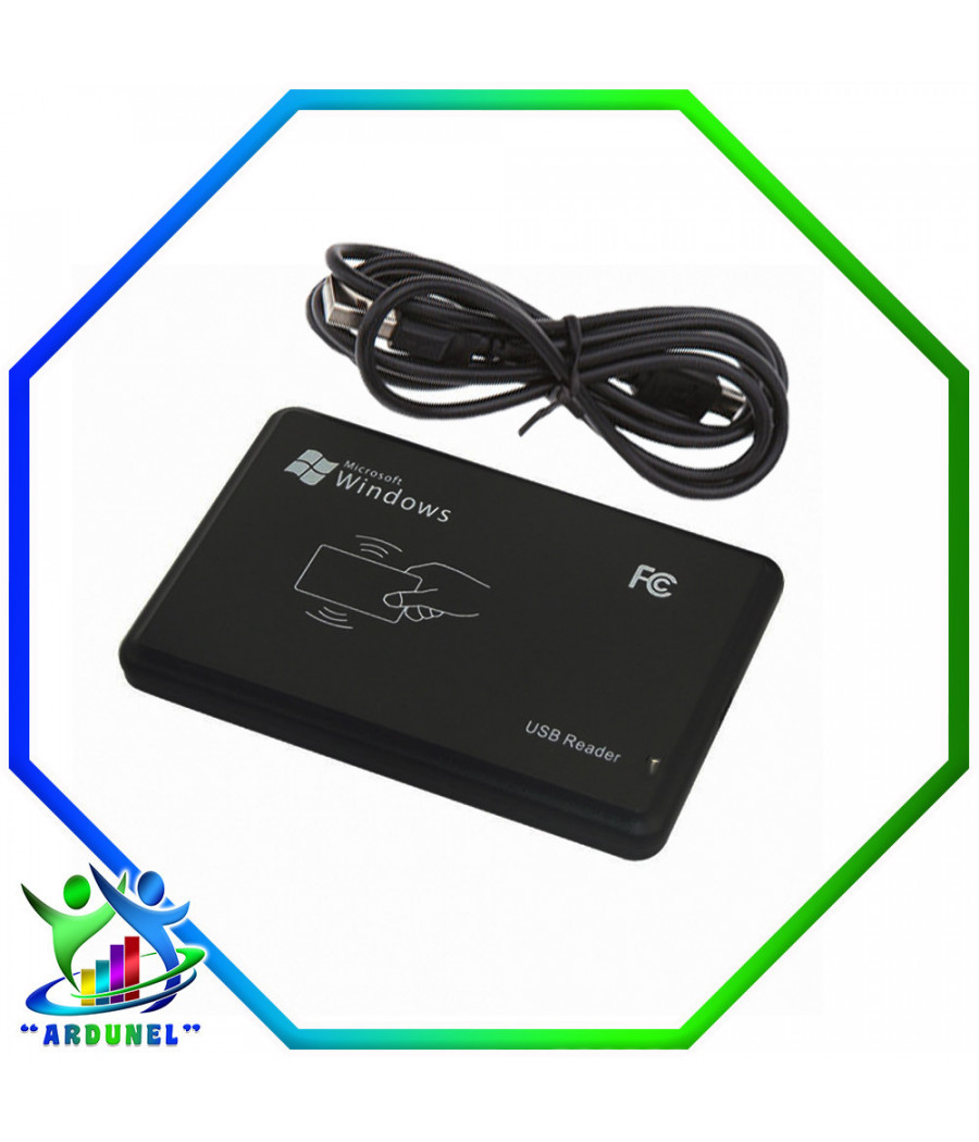 Lector de tarjetas inteligentes sin contacto RFID NFC, lector de tarjetas  Rfid con interfaz USB de 13,56 MHz